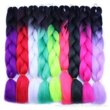 New Styles Crochet Twist Expression Synthetic Hair Braids Hair Extension For Afro Yaki Box Braids Jumbo Braiding Hair